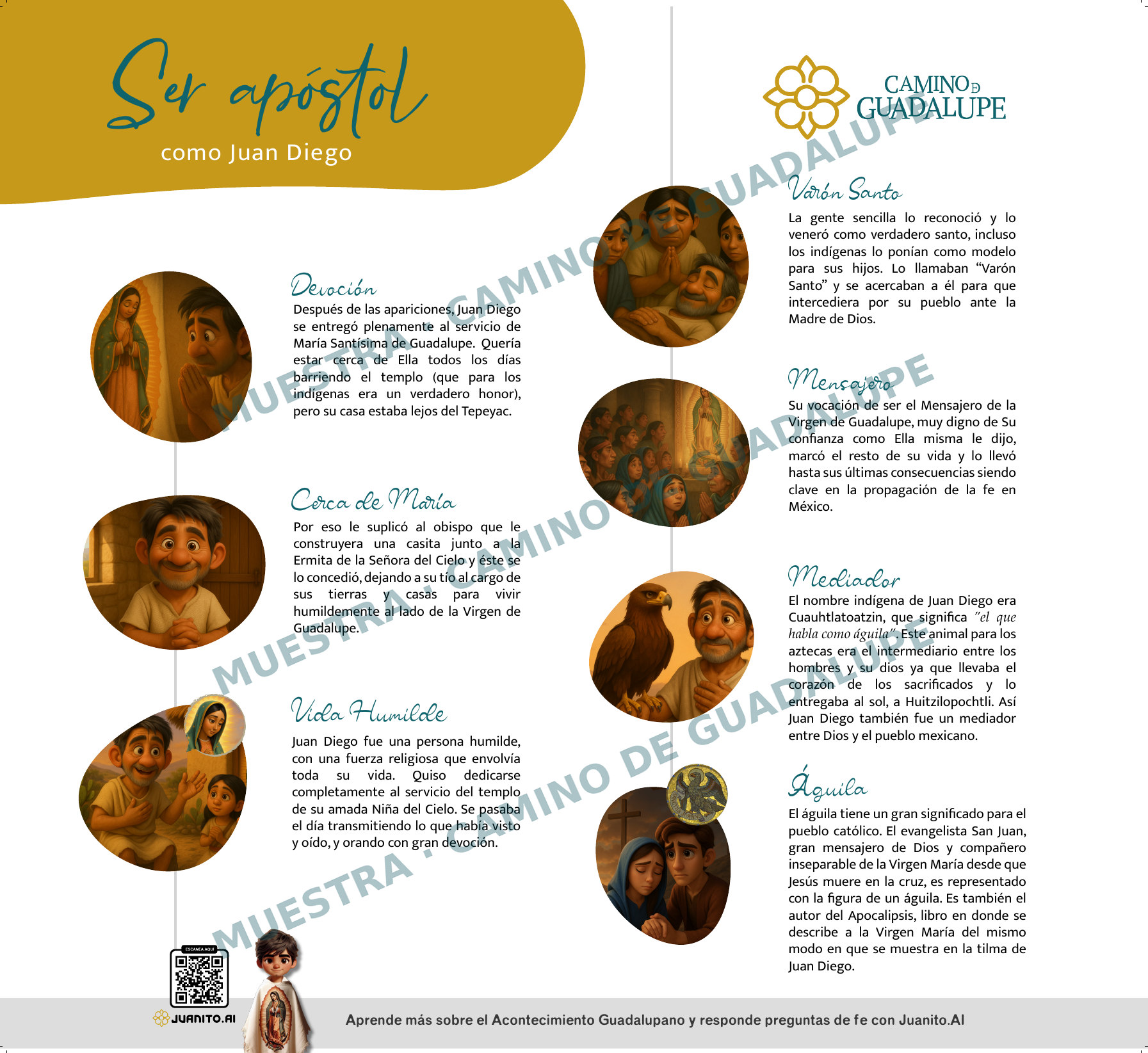 Cartel 8: Ser apóstol como Juan Diego